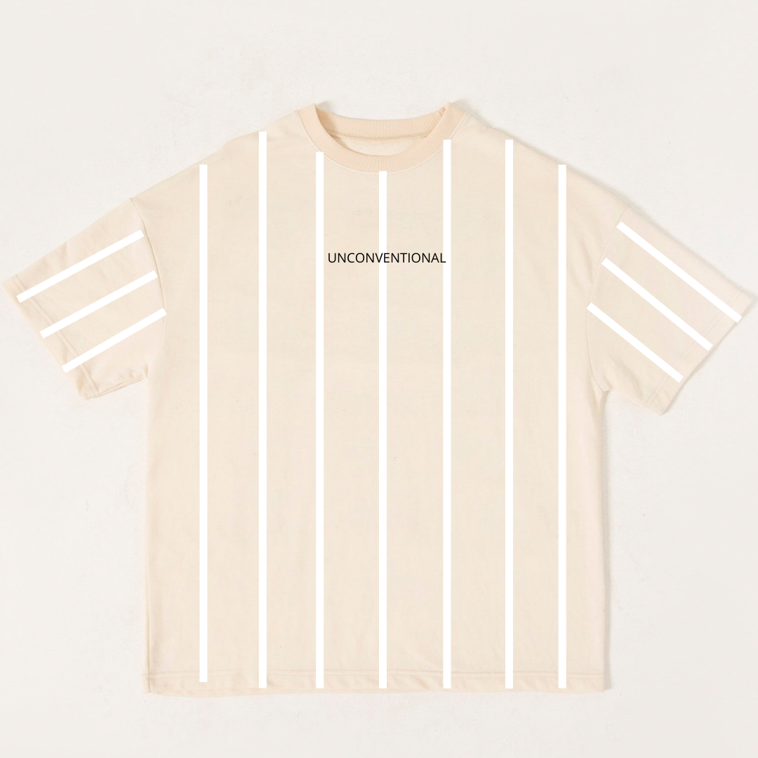 Unconventional oversized T-shirt in off-white-Men