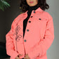 Pink Denim Jacket-Women