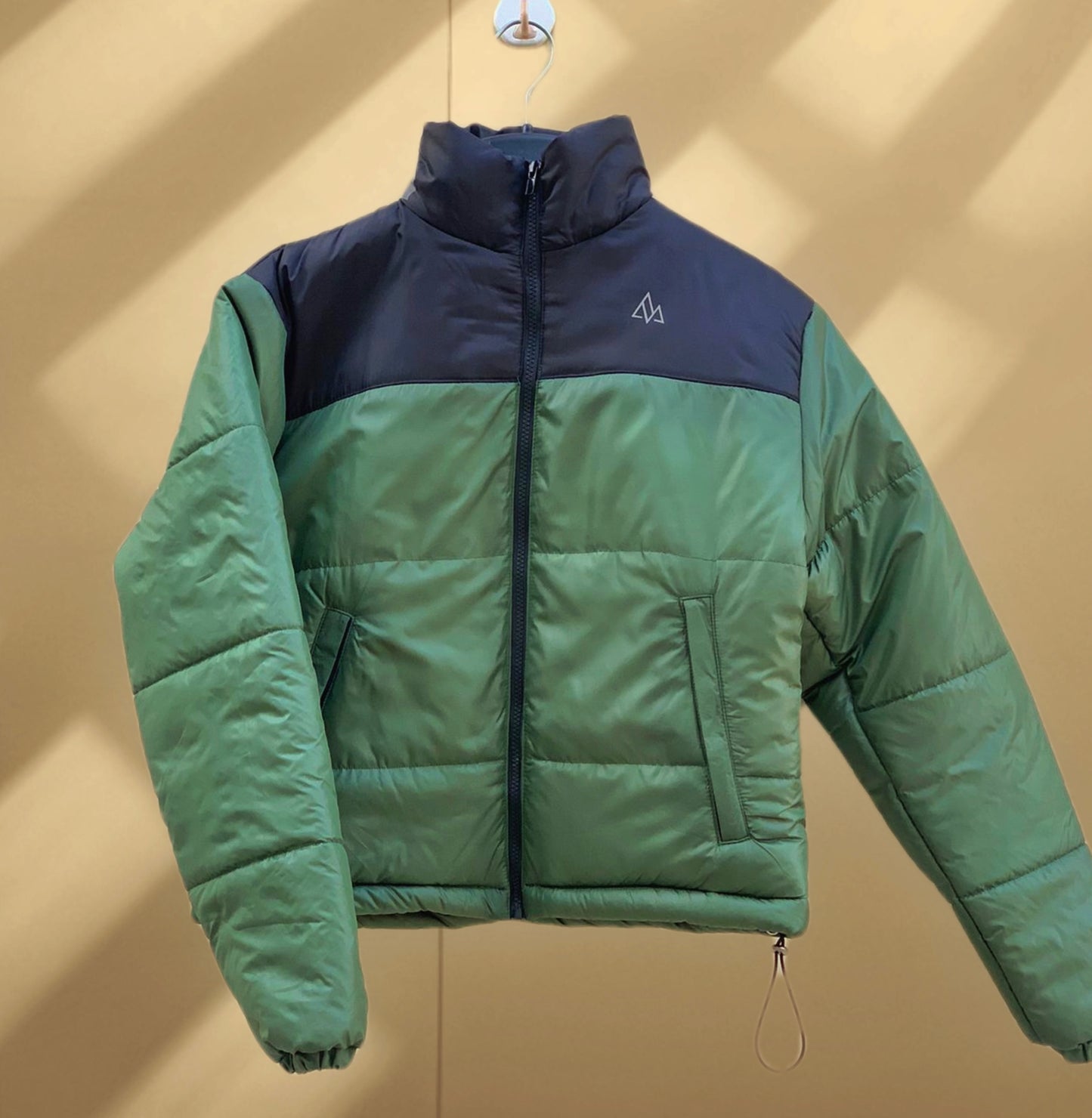 Olive Green Retro Nuptse Jacket-Women