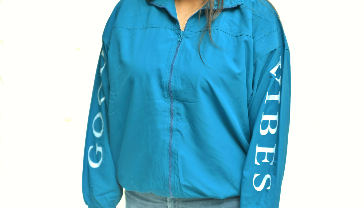 GOOD VIBES Windbreaker Jacket- Women